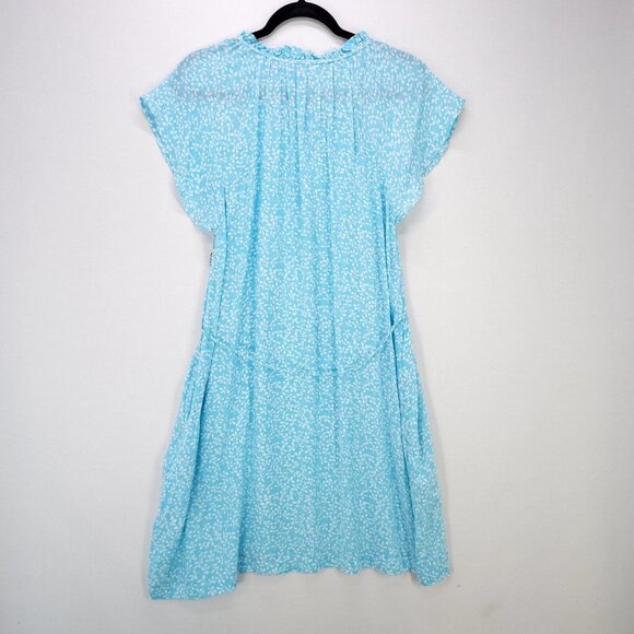 Draper James Floral Boho Dress Flutter Sleeve Tie Waist Pockets Medium Light - Picture 3 of 14